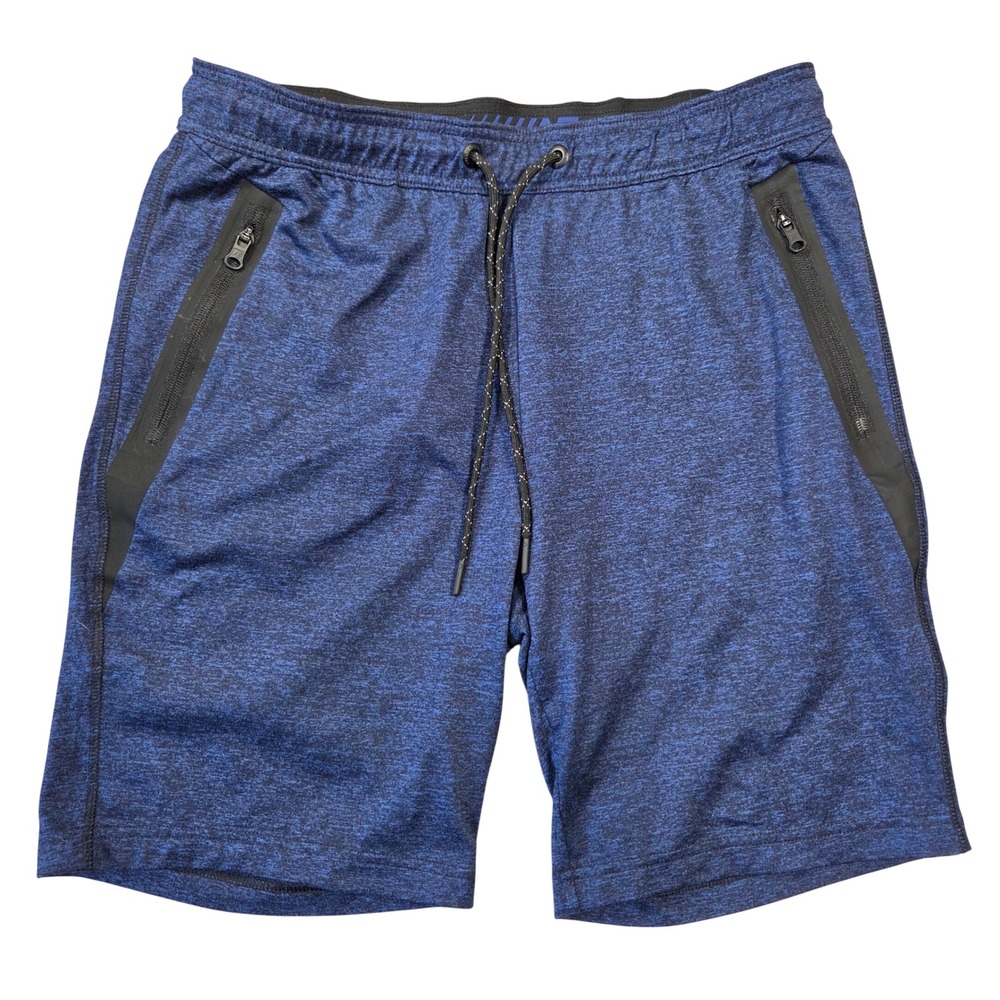American Eagle AEactive Flex Mens Blue Space Dye Athletic Shorts M Athleisure